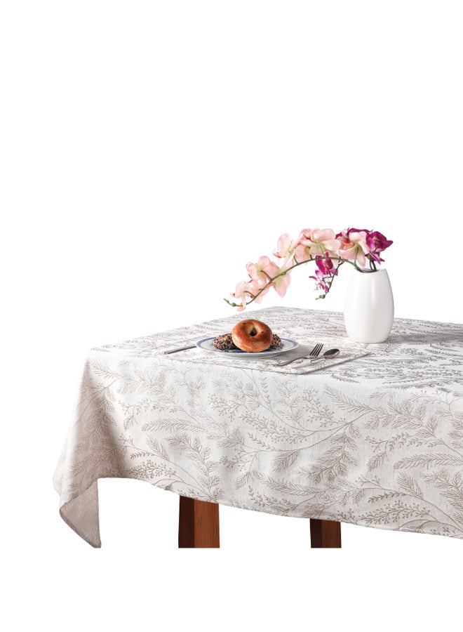 مفرش طاولة مستطيل بطبعة شجرة بيج 150 × 250 سم HYN-08TH